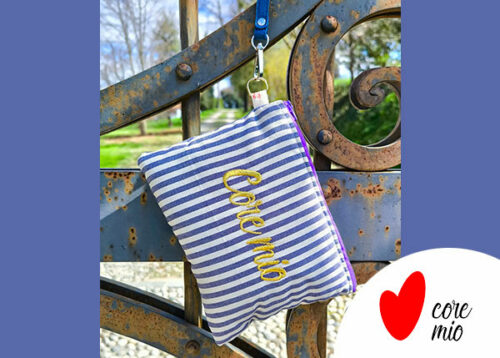 party bag righe mare blu